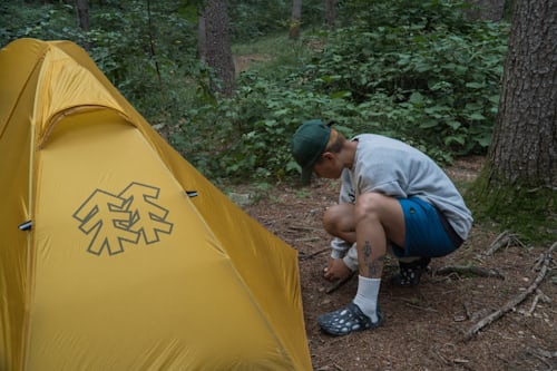 National park camping scene - solo camping in national parks
